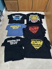 GIJoe Convention Shirts Various Sizes