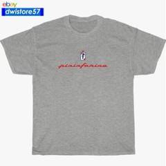 New Shirt Pininfarina Racing Car Logo Black/Navy/White/Grey Men’s T-Shirt S-5XL