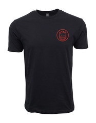 Spitfire Fire Circle Logo Graphic T shirt Black