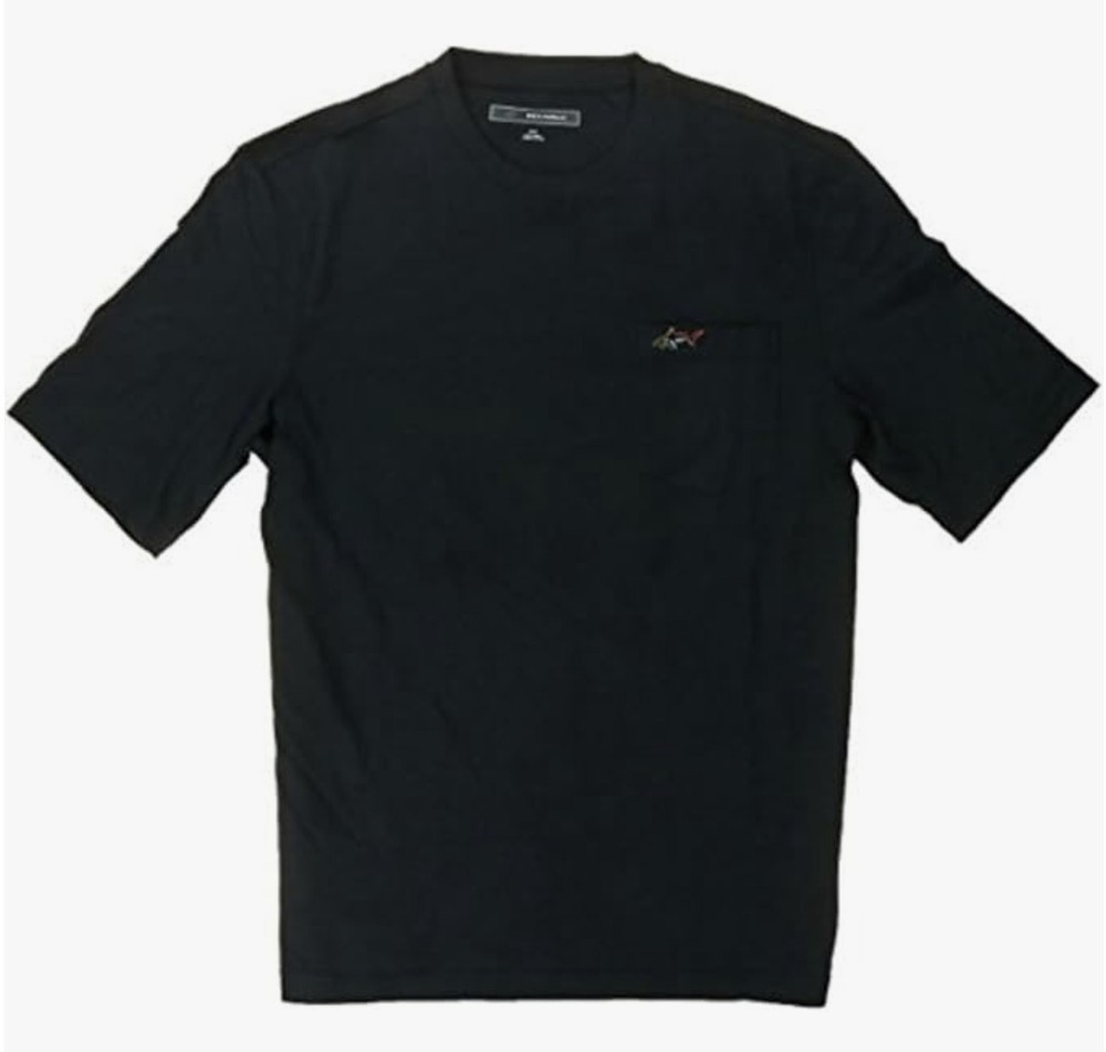 Greg Norman Shark Crew Tee Shirt XLarge XL Black with Pocket T-Shirt NEW
