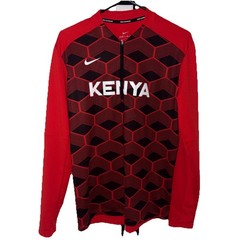 Nike Running Team Kenya Half Zip Pullover Dri-fit shirt Reflective Sz Medium