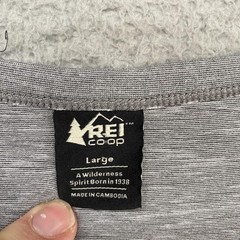 REI Hiking Shirt Mens Large Gray Pocket Lightweight Stretch Outdoor Tee