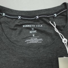 Kenneth Cole Tech Muscle Tee 4 Way Stretch Recycled Black Heather