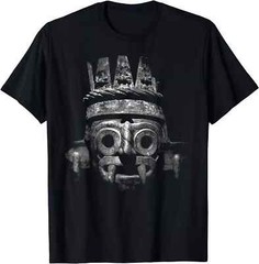 HOT SALE! Tlaloc Face Aztec God T-Shirt S-5XL