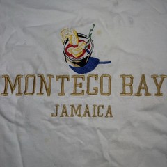 HEFTY Montego Bay Jamaica T-Shirt | No Size *Flaw* See Pics! 🍀