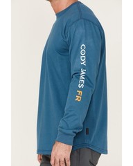 Cody James FR Shirt Mens XL Blue Flame Resistant Long Sleeve NFPA 2112 CAT2