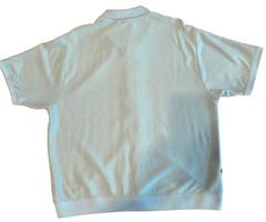 OBEY Men’s Light Blue Short-Sleeve Polo Button Up Cotton Sweater – size XL