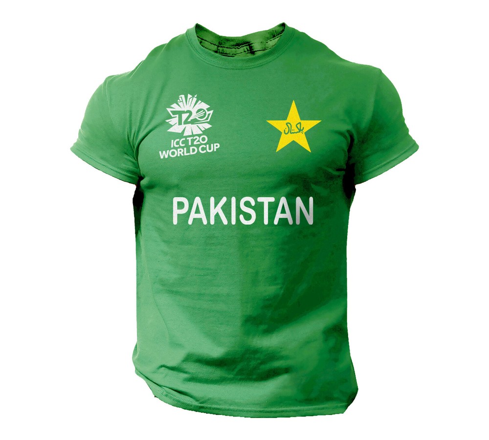 Pakistan Cricket T20 Worldcup 2021 Team Supporters T-Shirt 100% Cotton