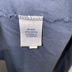 Polo Ralph Lauren Tagless Tee Shirt Mens XXL Blue V Neck Pony Logo Cotton Tee