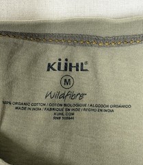 KUHL Wildfibre T-Shirt Mens M 7397 Organic Cotton Short Sleeve 177