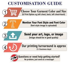 Customised Photo and Text T-Shirt, Custom Left chest & Back t shirt, Custom Tee