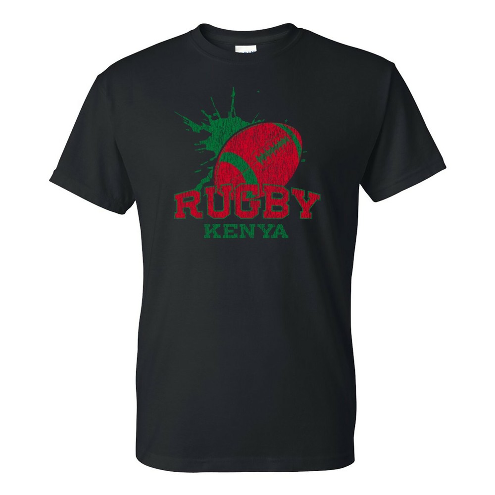 Kenya Rugby – Summer Games Football Competition T Shirt – Black