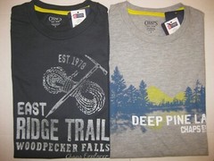 NWT MEN’S CHAPS EXPLORER T-SHIRT GRAY – PICK YOUR STYLE AND SIZE