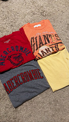 Abercrombie Kids Lot of 4 Graphic Logo Crew Neck Short Sleeve T-Shirts (11/12)