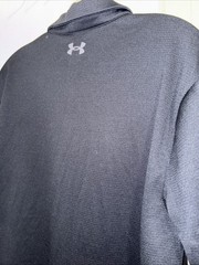 LARGE BLACK UNDER-ARMOR PULLOVER SHORT-SLEEVE SHIRT Machine Wash Polyester