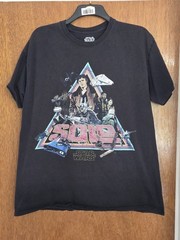 Star Wars Solo Movie Graphic T-Shirt Men’s XL Retro 80s Style Black