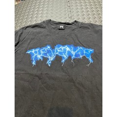 Revenge T-Shirt Mens XL Black Blue Lightning Anarchy Graphic Streetwear Tee