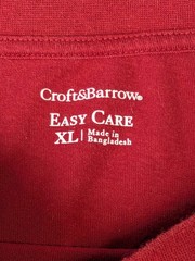 Croft & Barrow Easy Care T-Shirt Crew Neck Cotton Blend Men’s XL Lot of 2