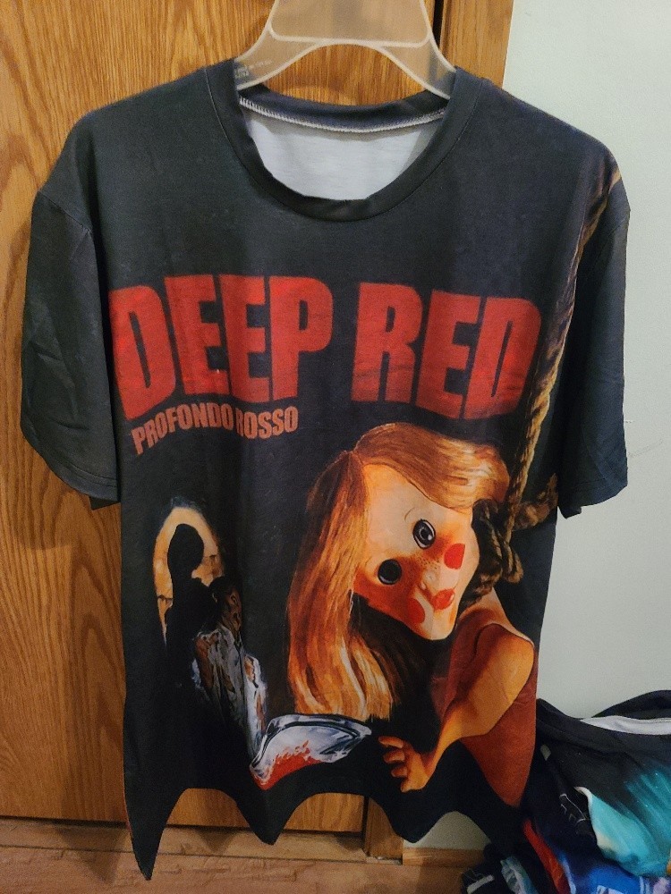 Deep Red Two-Sided T-Shirt