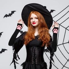 Women’s Cute Therian Cat Paws Gloves 3D Cat Claw Paws Pad Sleeves for Cosplay