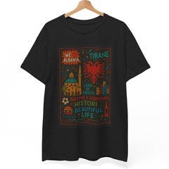 Albania Tirane Travel Vintage Graphic Tourist T Shirt