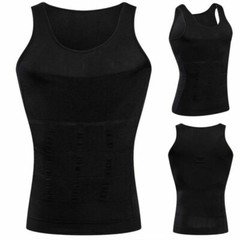 Men’s Slimming Body Shaper Vest Abs Abdomen Compression Shirt Workout Tank Tops