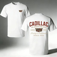 Cadillac Luxury Car Graphic T-Shirt Classic American Retro Tee FREESHIPS