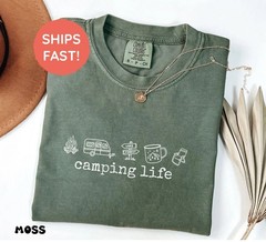 Camping Life Shirts, Camping Shirt, Camper Shirt, Happy Camper T-Shirt