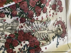 1980s Grateful Dead Long Sleeve Bertha Wagon Wheel and Roses T Shirt XL