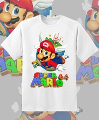 Super Mario 64 Box art Retro Game shirt Youth to Adult S-6XL Fast Ship!