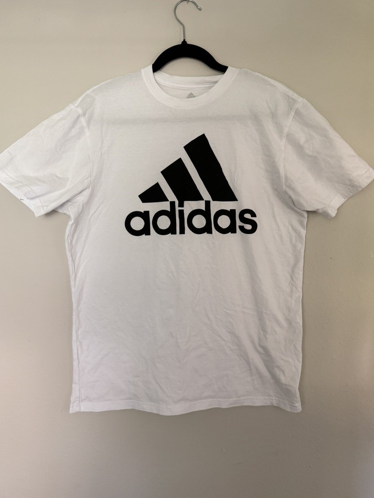 adidas Badge of Sport Tee Men’s SizeM White/Black