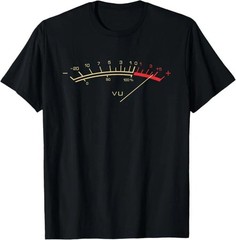 Retro VU Meter Hi-Fi Vintage Stereo Music Lover Gift T-Shirt