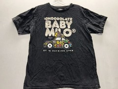 Black Chocolate Shirt Mens Black Baby Milo Bathing Ape Graphic Tee Shirt Large