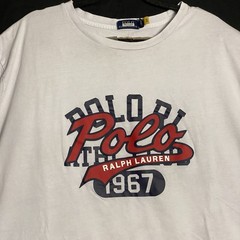Polo Ralph Lauren 1967 Mens Blue Gray Short Sleeve Graphic Tee Shirt Size 3XLT