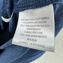 Greg Norman Tasso Elba Shirt Mens XL Blue Performance Space Dye Raglan Tee
