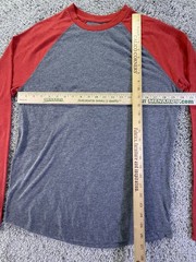 NWOT Fanatics Men’s Baseball T Shirt Size Medium Gray With Red Sleeves