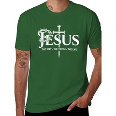Jesus The Way The Truth The Life Shirt Christian Cross Faith Religious Gift Tee