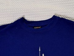 Africa Embroidered Souvenir Blue T-shirt Size L Airborne Kenya