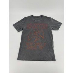 Led Zeppelin USA 1977 Tour Graphic Tee Life Clothing Co Charcoal Grey Small