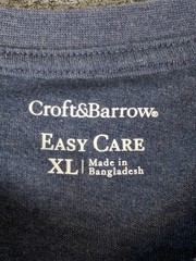 Croft & Barrow Easy Care T-Shirt Crew Neck Cotton Blend Men’s XL Lot of 2