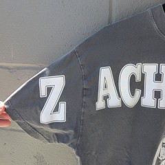 Zach Bryan Distressed Shirt Size Large Gray Official BURN BURN BURN Tour
