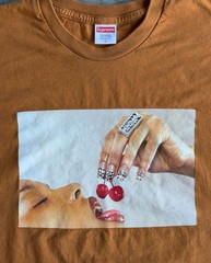 Supreme Cherries Burnt Orange Tee Shirt