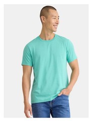 GEORGE Men’s 2XL (50-52) Crew Tee Short Sleeve Moisture Wicking • Jungle Teal