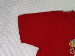 Big Five Kenya Africa Embroidered Souvenir Red T-shirt Size XL Born In Kenya