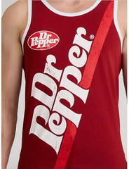 NEW Dr Pepper Men’s Graphic Tank Top – Sz Large – Cotton Blend – Machine Wash