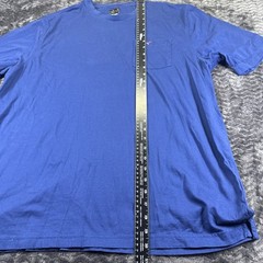 Greg Norman Mens XXL Blue Pocket T Shirt Embroidered Logo Short Sleeve