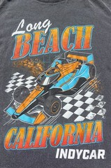 Indycar Long Beach California Gray Racecar Tee