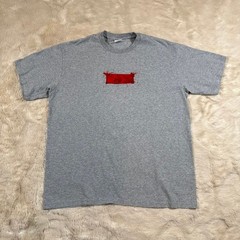 Supreme Ralph Steadman Box Logo Tee Heather Grey (SS22) Size L