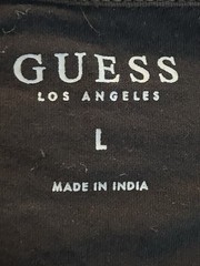 GUESS Men’s Black Tiger Graphic Logo Tee Crew Neck Short Sleeve Cotton L