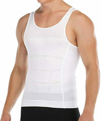 Men Body Slimming Vest Tummy Shaper Underwear Compression Waist Trainer Tank Top